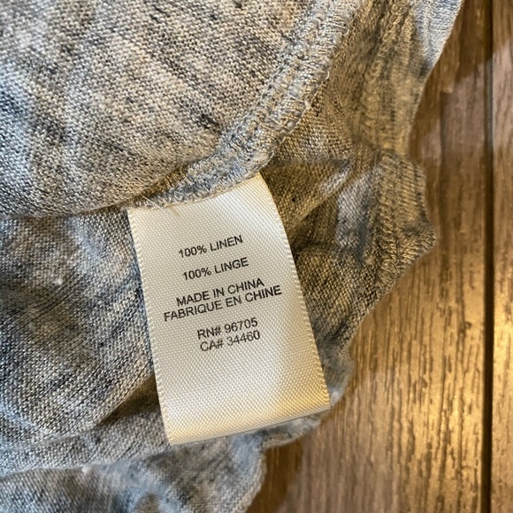 Rebecca Taylor Grey linen off shoulder top S - Picture 6 of 6